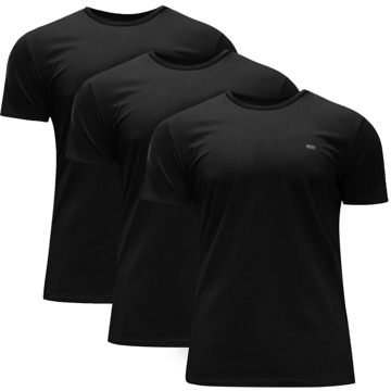 Diesel Heren T-shirt 3-pack collectie Diesel , Black , Heren - XS