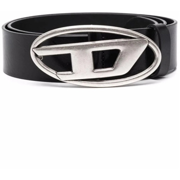 Diesel Oval D Logo Riem Diesel , Black , Heren - 100 Cm,90 Cm,85 Cm,80 Cm,105 Cm,95 CM