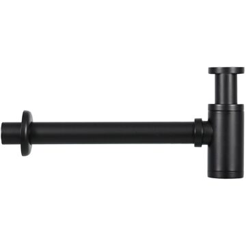 Differnz Sifon Mat Zwart– Sifon Wastafel – Mix&Match Fonteinsifon