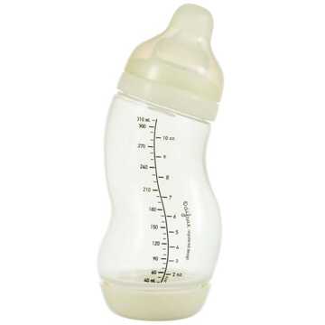 Difrax drinkfles S-fles Breed 310 ml transparant/crème