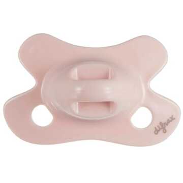 Difrax fopspeen Natural Newborn junior siliconen roze