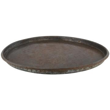 Dijk Natural Collections Dienblad metaal vintage Ø55cm zwart