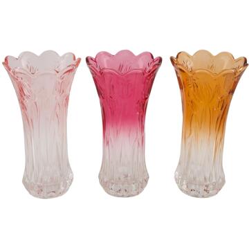 Dijk Natural Collections Vaas glas Ø13xh23.5cm verschillende