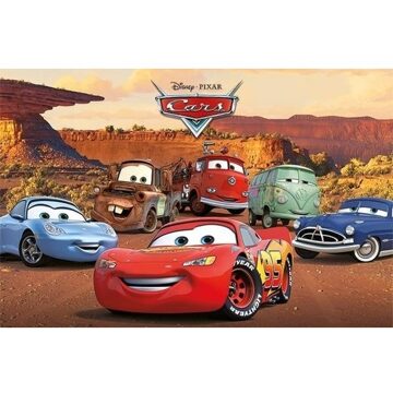 Disney Animatieposter Disney Cars 61 x 92 cm - Posters Multikleur