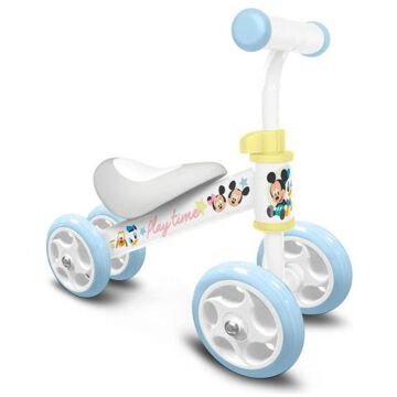 Disney Loopfiets met 4 wielen Play Time Mickey Loopfiets met 4 wielen Junior Wit/Lichtblauw