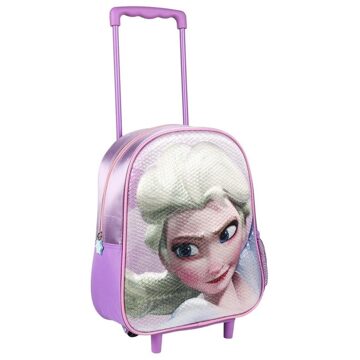 Disney Paarse 3D Elsa Frozen koffer voor meisjes 31 x 25 cm