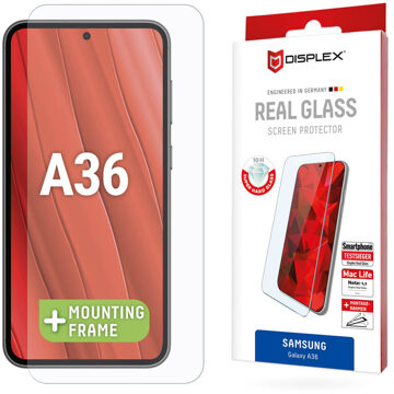 DISPLEX Screenprotector Real Glass voor de Samsung Galaxy A36 Transparant