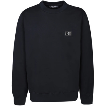 Dolce & Gabbana Blauwe Sweatshirt Verhoog Garderobe Moderne Man Dolce & Gabbana , Blue , Heren - XS