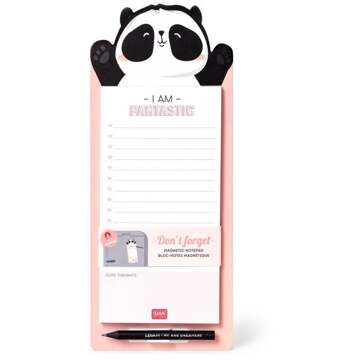 don't forget notitieblokje magnetisch - panda