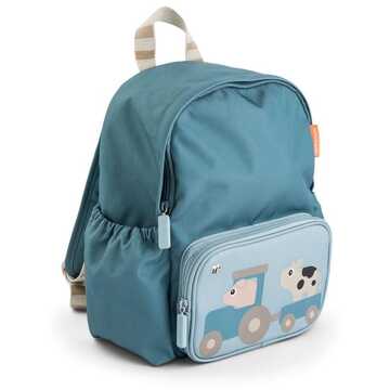 Done By Deer kinderrugzak Tiny Farm blue