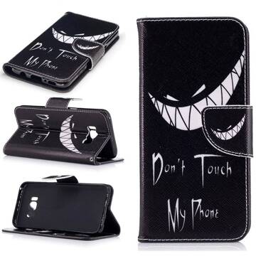 Dont touch my phone Samsung Galaxy S8 PLUS portemonnee hoesje