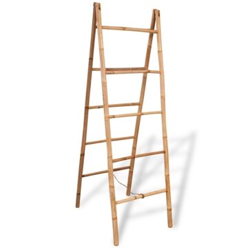 Double towel rail with 5 steps bamboo 50x160 cm