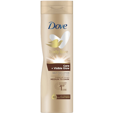 Dove Zelfbruiner Dove Visible Glow Self-Tan Lotion Medium Dark Skin 400 ml