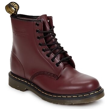 Dr. Martens Dames Laars 1460 Smooth Cherry Red Oxford Rub Off - Rood - Maat 43