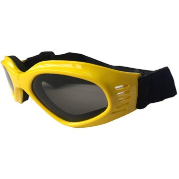 Draagbare Huisdier Hond Sunglass Opvouwbare Puppy Kat Bril Uv Bescherming Goggles Brillen Photo Prop Comfortabele Dierbenodigdheden Accessoire geel