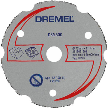 Dremel DSM20 carbide-snijschijf voor metselwerk (DSM500) - 2615S500JB