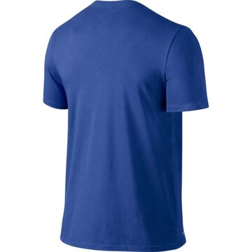 Dri-Fit Cotton SS 2.0 Sportshirt Heren Sportshirt - Maat S  - Mannen - blauw