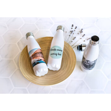 Drinkfles roestvrij staal Wit