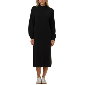 DRYKORN Elegante Zwarte Midi Jurk Drykorn , Black , Dames - Xl,L,M,S,Xs