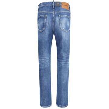 Dsquared2 Cool Guy Versleten Denim Jeans Blauw