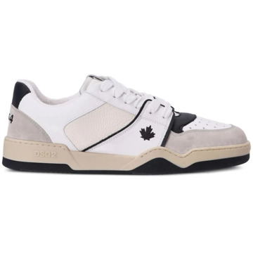 Dsquared2 Klassieke Wit Zwart Sneakers Dsquared2 , Multicolor , Heren - 42 Eu,41 Eu,43 Eu,40 EU