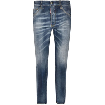 Dsquared2 Versleten Slim-Fit Jeans Dsquared2 , Blue , Heren - 2Xl,S