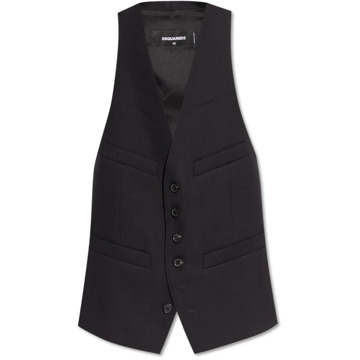 Dsquared2 Wollen vest Dsquared2 , Black , Dames - S,Xs,3Xs,2Xs