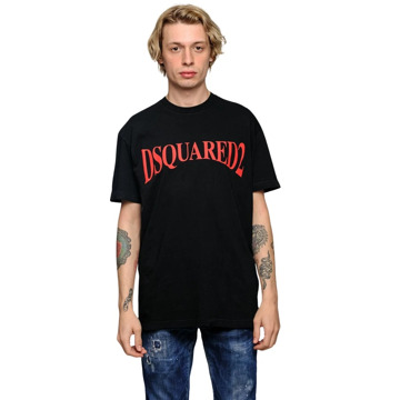 Dsquared2 Zwart Cool Fit T-Shirt Dsquared2 , Black , Heren - S