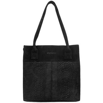 DSTRCT Portland Road Leren Shopper M - Zwart