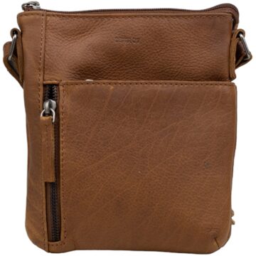 DSTRCT Preston Park Shoulder Bag/ Telephone Bag cognac - H 20 x B 17 x D 2