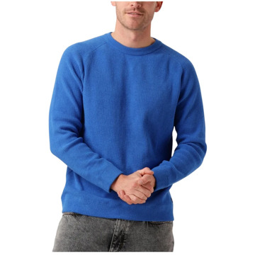 Dstrezzed Blauwe Crew Neck Sweater Njord Dstrezzed , Blue , Heren - 2Xl,Xl,L,M,S