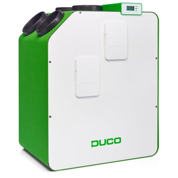 Duco WTW DucoBox Energy 570 2ZH - 2 zone sturing met heater - links - 570m³/h 0000-4372 Wit