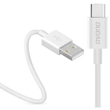 Dudao L1T USB-A / USB-C kabel - 3A, 1m - Wit
