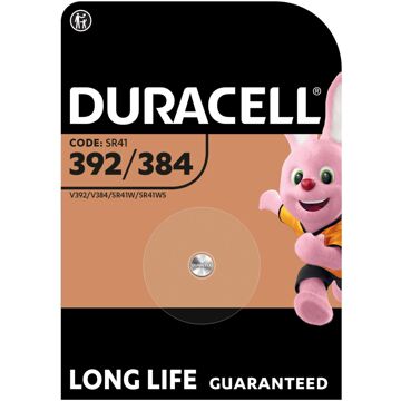 Duracell Batterij Duracell knoopcel 1x392/384 alkaline O7,9mm 1,5V-45mAh Assorti