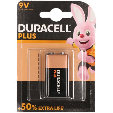 Duracell Batterij Duracell Plus 1x9Volt