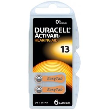 Duracell Da13 Hoorapparaat Batterij - Oranje