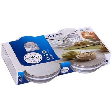 Duralex SCHAALTJES 6 CM S/4 Transparant