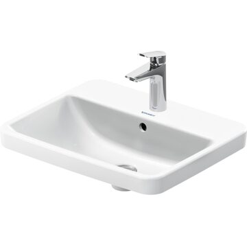 Duravit Inbouwwastafel Duravit No.1 Met Kraangat Met Overloop 55x43.5x17.5 cm Hoogglans Wit Duravit
