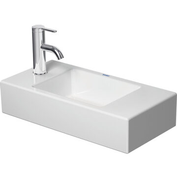 Duravit Vero Air fontein met kraangat links 50 x 25 cm., wit