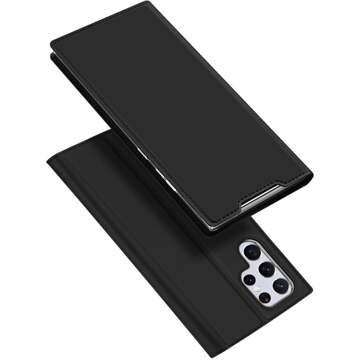 Dux Ducis Slim bookcase hoes - Samsung Galaxy S22 Ultra - Zwart