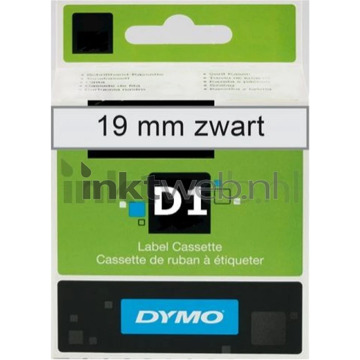 Dymo Labeltape Dymo 45800 D1 720820 19mmx7m zwart op transparant