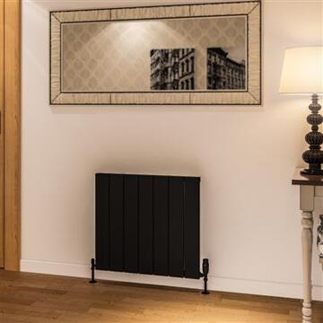 Eastbrook Design radiator horizontaal aluminium mat zwart 60x66cm 777 watt - Rosano