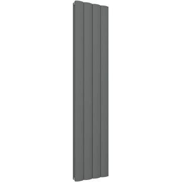 Eastbrook Guardia Design radiator verticaal aluminium mat antraciet 180x47cm 2280 watt