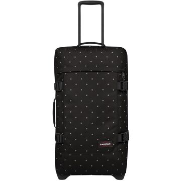 Eastpak Tranverz M dots black silver zachte kofferreistas met wielen Zwart - H 67 x B 35.5 x D 30 cm