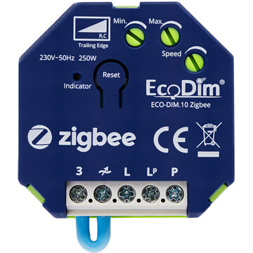 EcoDim LED Inbouwdimmer Module - Smart WiFi - ECO-DIM.10 - Fase Afsnijding RC - ZigBee - 0-250W