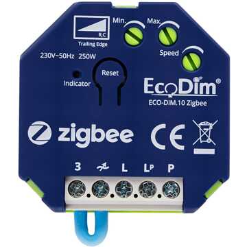 EcoDim LED Inbouwdimmer Module - Smart WiFi - ECO-DIM.10 - Fase Afsnijding RC - ZigBee - 0-250W