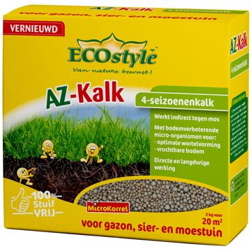 Ecostyle AZ-Kalk - 2 kg - kalk voor 20 m2