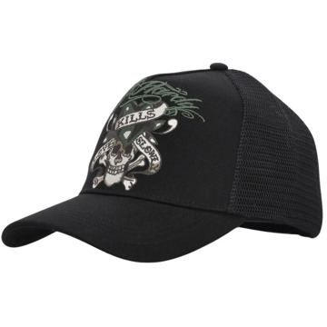 Ed Hardy Mesh Trucker Cap Zwart Ed Hardy , Black , Heren - ONE Size