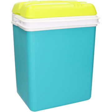 Eda Promotion koelbox - 15 liter - kunststof - blauw - 30 x 22 x 39 cm