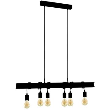 Eglo Townshend 6 Hanglamp - E27 - 100,5 cm - Zwart